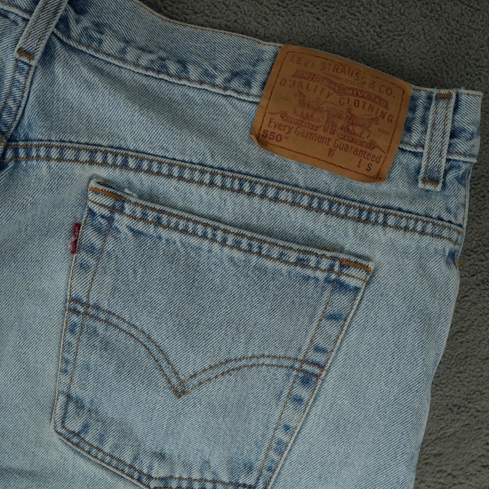 VTG Levi's‎ 550 Jeans Womens 22 S Light Blue Relaxed Fit Tapered Leg High Rise